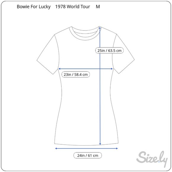 Bowie Exclusively for Lucky Brand 1978 World Tour Burnout T Shirt Women's Size M - Picture 11 of 11